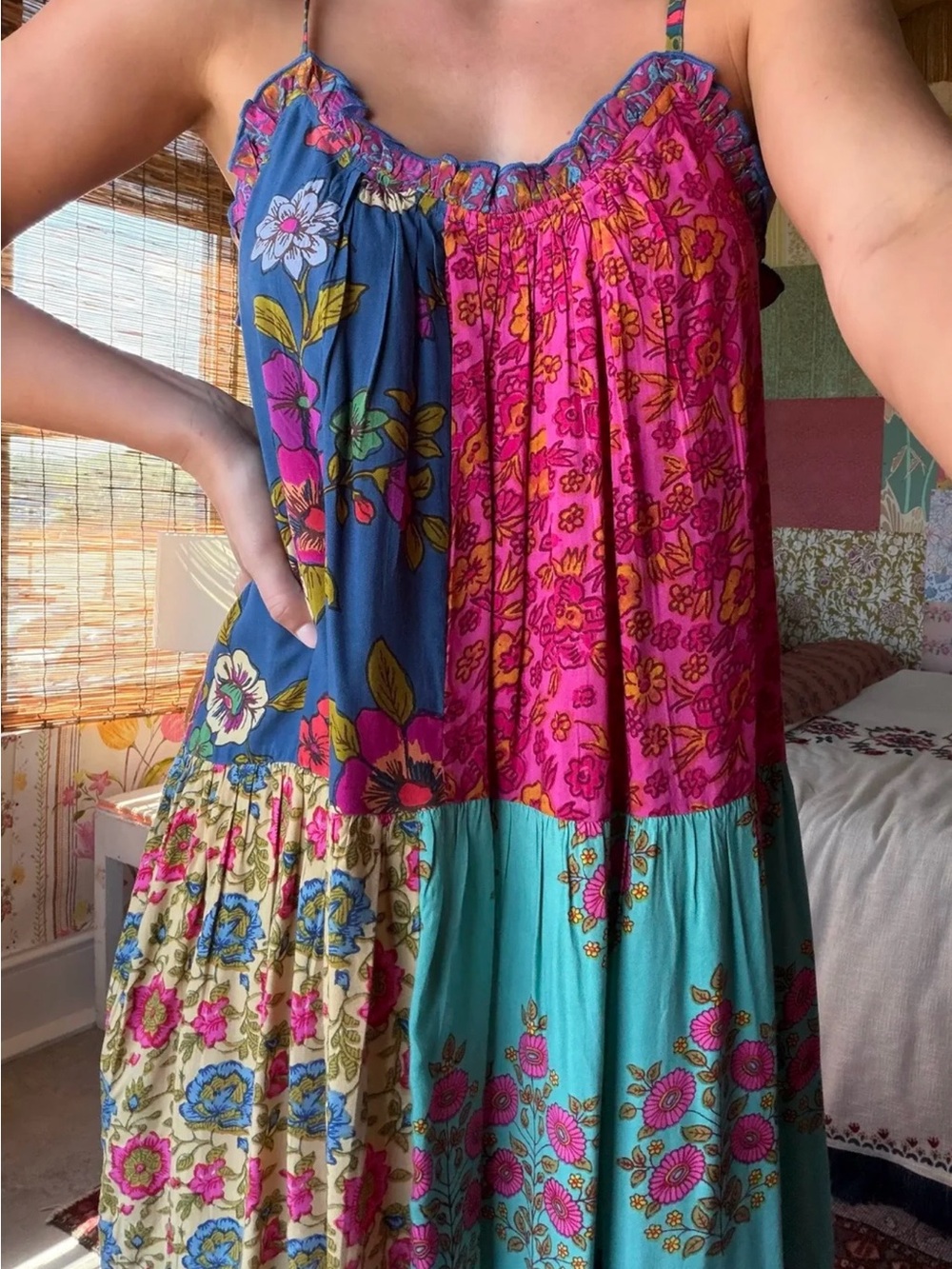 NWT LG NATURAL LIFE BOHO MIDI DRESS - Picture 2 of 5